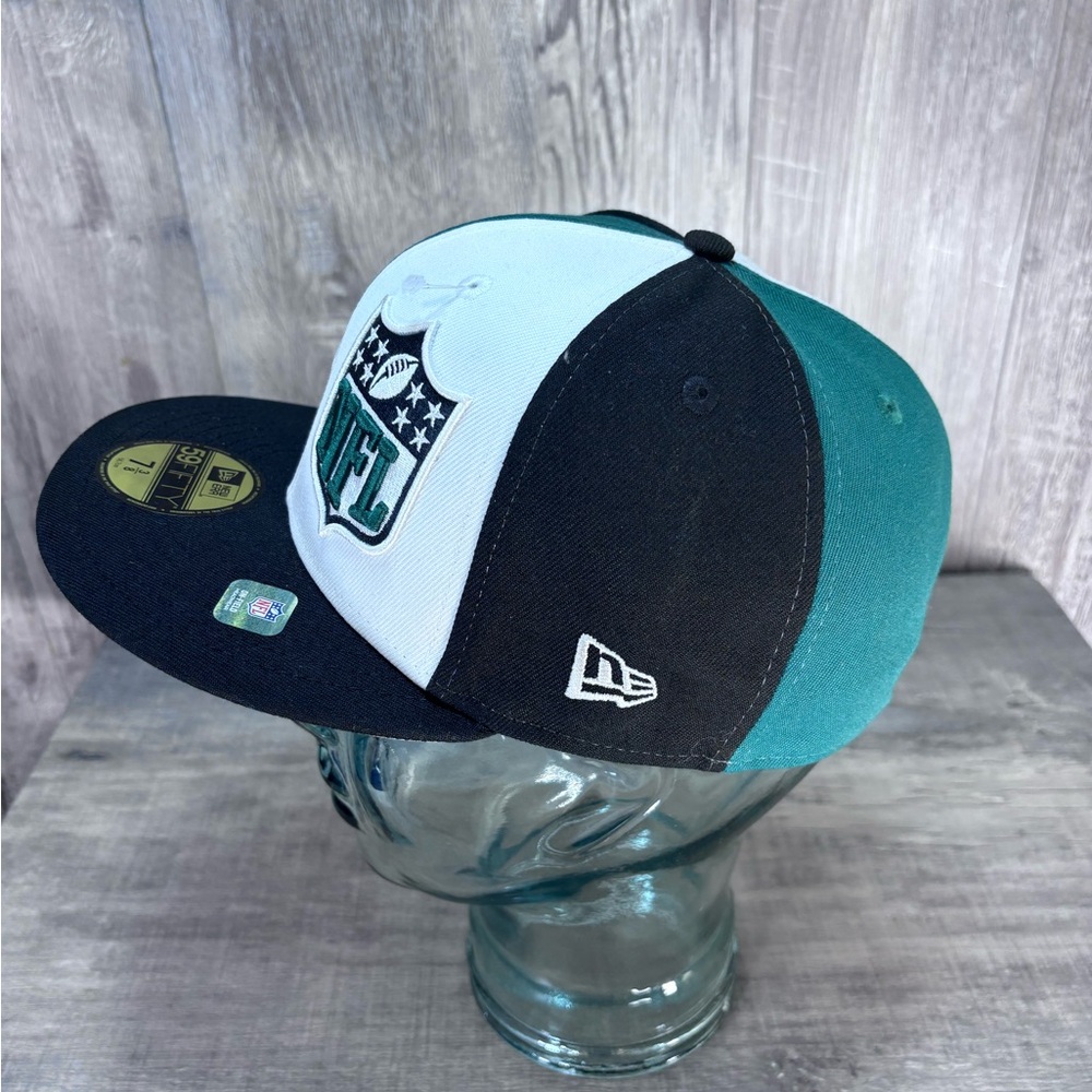NY Jets Fitted Hat 7 3/8 New Era 59FIFTY NFL Green White Cap NWT - Picture 5 of 8
